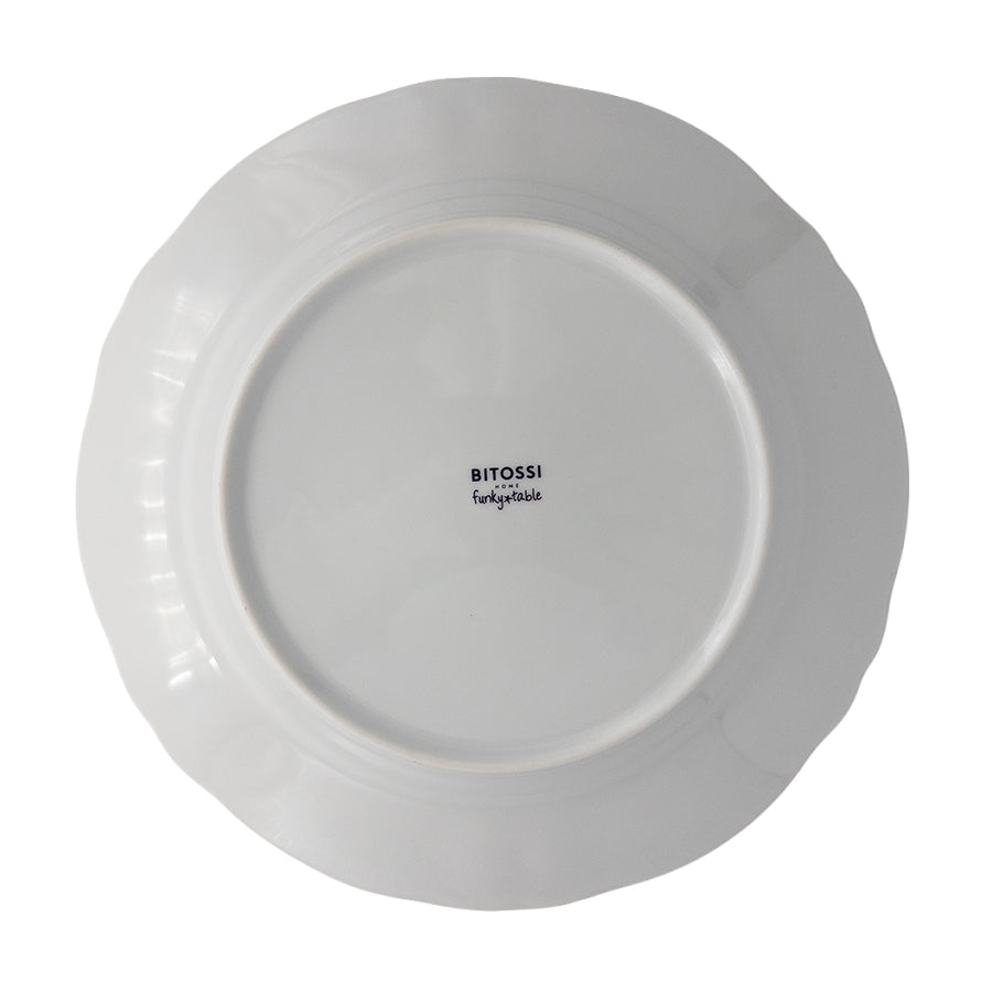 Blue-White Mermaid Plate