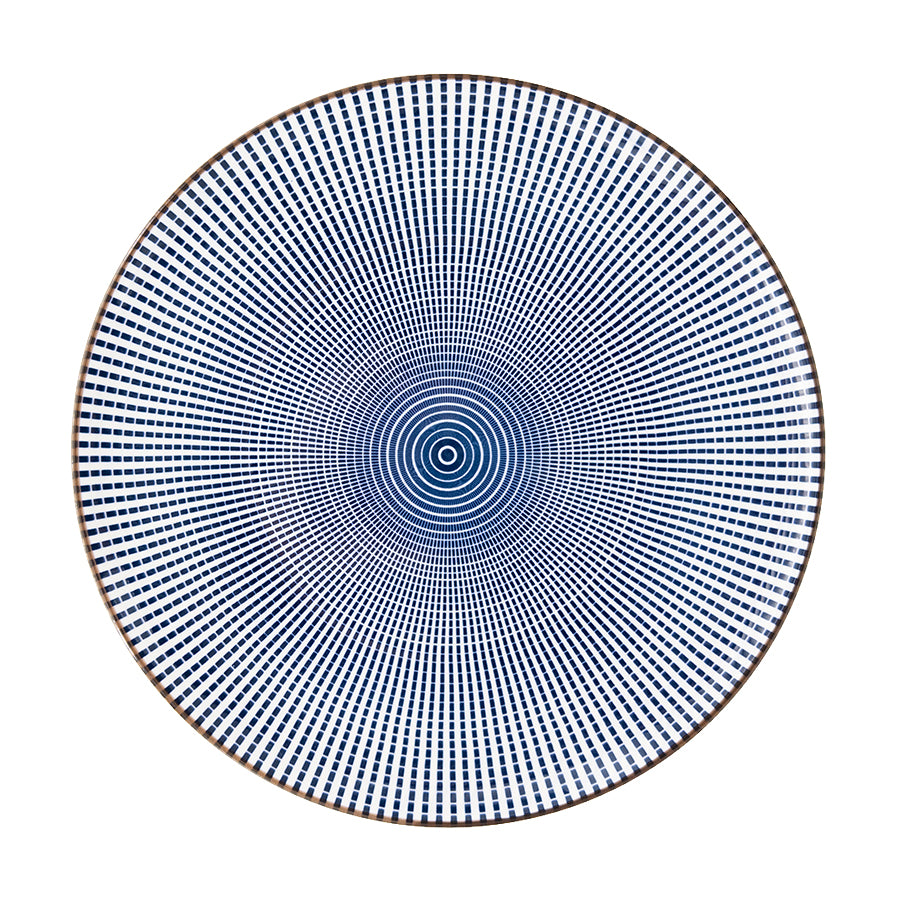 Japan Blue Radial Dinner Plate