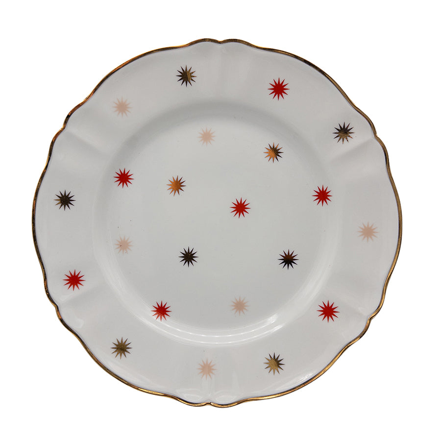 Red-Gold Stars Plate