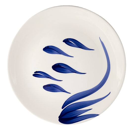 Blue Brushstrokes Plate